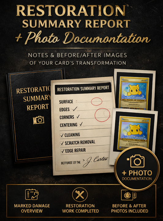 Restoration Summary Report + Photo Documentation (Per Card)