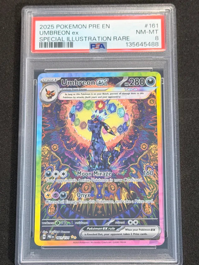 Umbreon ex SIR before restoration
